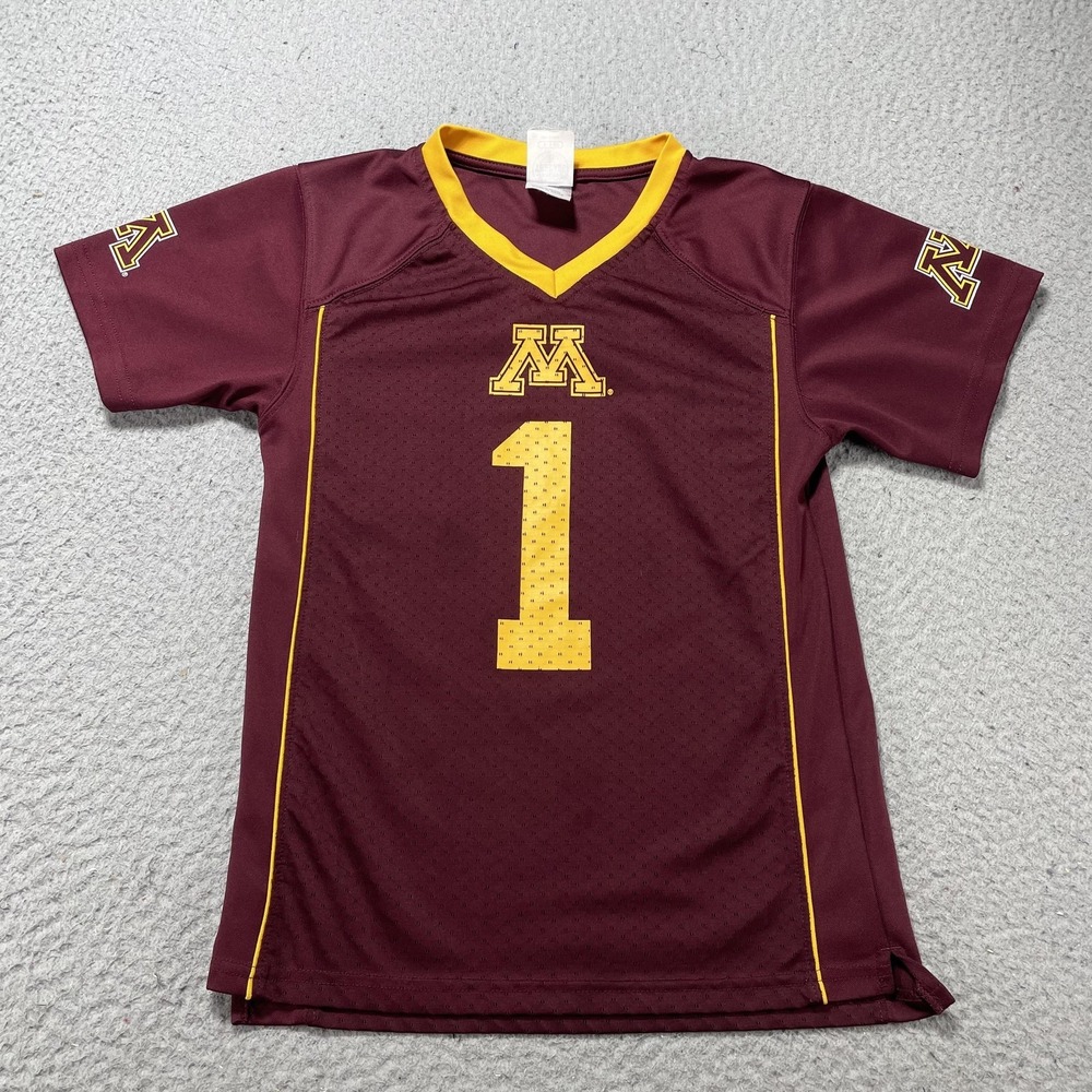 Minnesota Golden Gophers Jersey Boys S Maroon NCAA Football Rivalry Threads #1